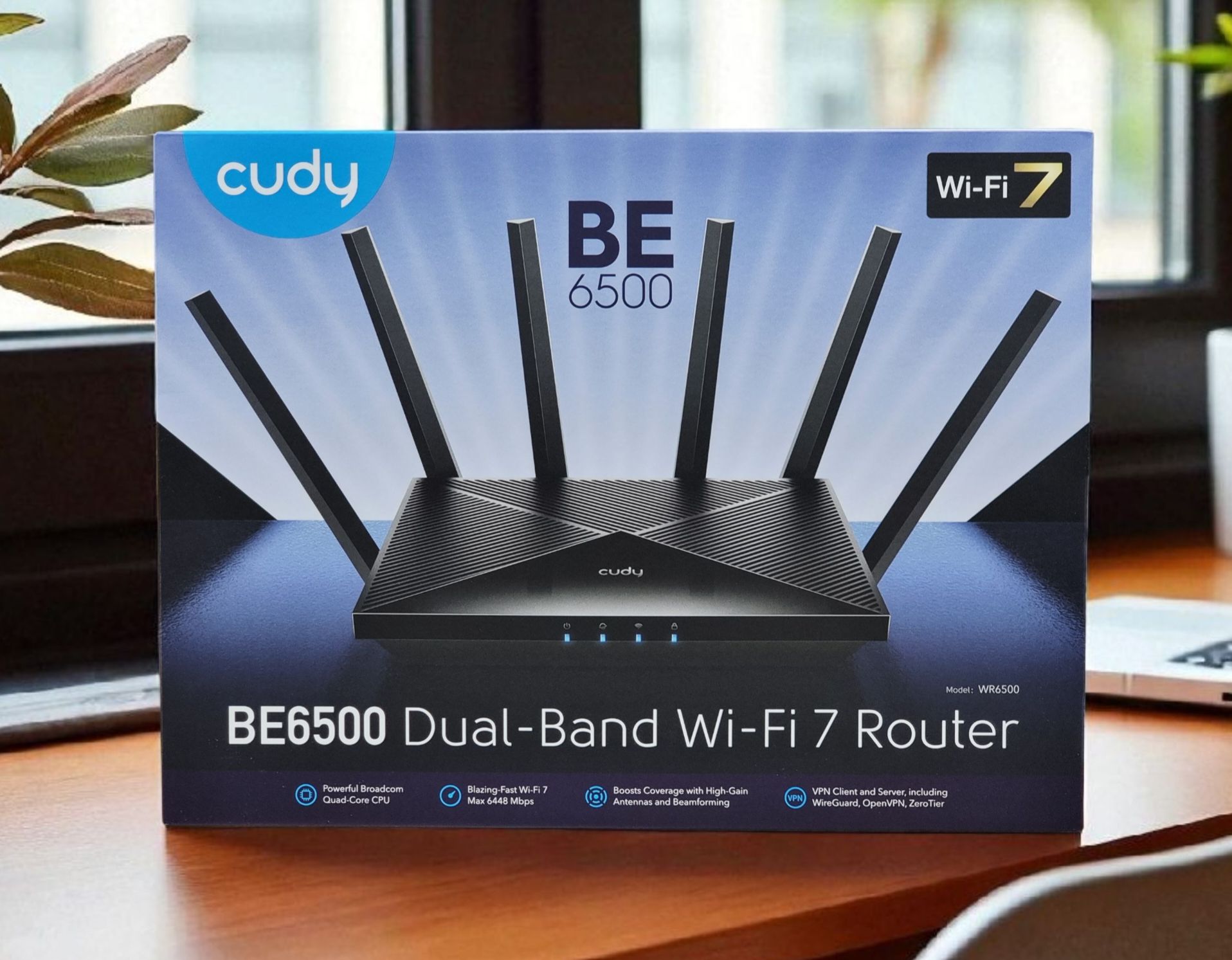 Cudy BE6500 WiFi 7 Router Dual Band Gigabit Gaming Router, 6500Mbp, VPN ...