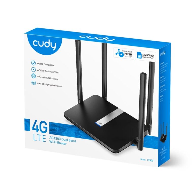 Cudy 4G LTE AC1200 Dual Band Wi-Fi Router | LT500 (BOX 20PCS) - Brand ...